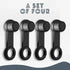 4PCS Brake Bleeder Rubber Caps, Rubber Dust Cover Dust Screw Cap, Universal Brake Bleeder Screw Caps, Automotive Brake Bleeder Screw Cap Replaceme...