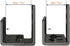SMARTSTANDARD 2 Pack Adjustable U Shape Barn Door Floor Guides, Wall Mounted Flexible Flush Bottom Guide, Sturdy Steel Material, Black...