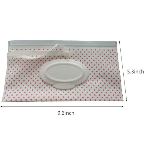 4 Pack Reusable Eco Friendly Durable Portable Wet Wipe Pouch,Travel Wipes Bag Travel Wipes Dispenser Wipe Pouches Baby Wet Wipe Cases...