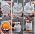 Mooncake Mold Press Moon Cake Stamps Cookie BathBomb Mold, Mid Autumn Festival DIY Hand Press Pastry Tool Mooncake Maker Cutter with 12 Flower Pat...