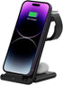 MMOBIEL Wireless Charger Compatible with iPhone, Apple Watch and AirPods - Foldable 3-in-1 Wireless Charging Station Compatible with Qi Magsafe Ch...