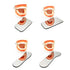 5Pcs Intraoral Mirrors Thicker Coated Two-sided Reflector Photographic Oral Mirror Titanium Plated Glass Intraoral Mirror...