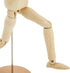 7" Wooden Hand Model and 8" Posable Wooden Mannequin Figure for Drawing, Adjustable Art Supplies (2-Piece)...