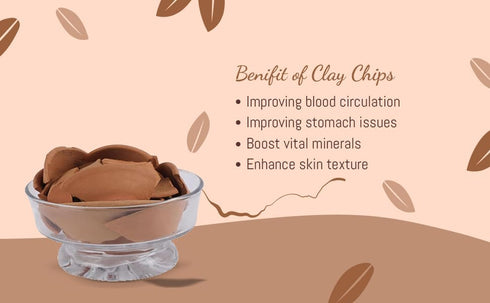 Edible Saucer Red Clay, Crispy Clay Chips, Edible Clay Chunks, Roasted Clay, 200gm...