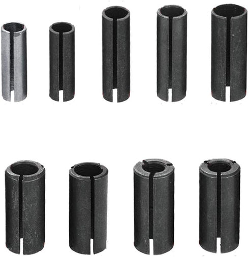 9 Different Sizes Steel Router Collet Chuck Driver Router Adapter Converter for Woodworking Engraving Machine Tool...