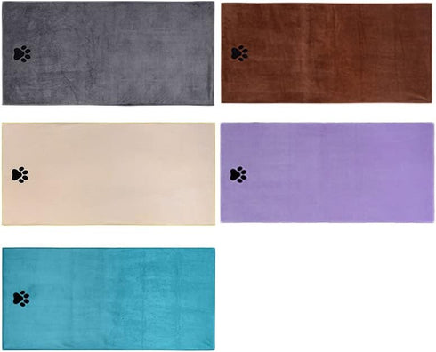 Microfiber Pet Towel - Dog Towel Super Absorbent Large Microfiber Drying Bath Towel for Dogs & Cats, 40x20 inches, Quick Drying, Lightweight Dog B...