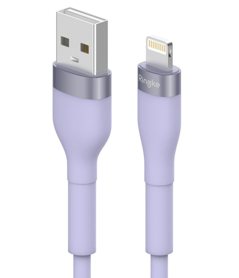 Ringke USB A to Lightning Charger Cable (1.2M / 3.94 FT) for High Speed Data Transfer, Fast Charging Pastel Cord Compatible with iPhone, iPad, and...