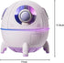 Cool Mist Humidifiers, Mini USB Humidifier, Cute Spaceship Shaped Humidifier Portable Household Ambient Light Humidifier US Plug 110V Purple...