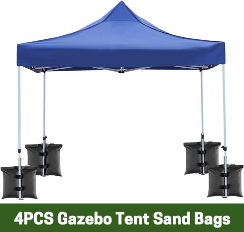 Weight Bags for Pop up Canopy Tent, 4PCS Leg Weights Sand Bags for Instant Outdoor Sun Shelter Canopy Legs, Heavy Duty Stability Sandbag Weighted ...