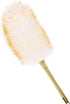 Lambs Wool Duster for Cleaning Window Blinds Computer Furniture TV Computer Screens Bookshelves Solid Wooden Handle Natural Feather Duster,16'', Y...