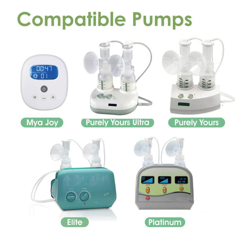 Maymom Duckbill, Replacement Flange Kit Compatible with Ameda Purely Yours, Ultra Breastpump, Flange 17 mm; Made by Maymom (Flange 17 mm (XXS), Du...