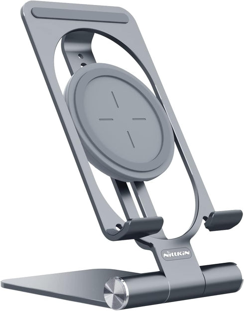 Nillkin Fast Wireless Charger - Metal Foldable and Adjustable Wireless Charging Stand for iPhone 15 14 13 12, Samsung Galaxy S24 S23 S22 S21 Ultra...