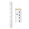 PandaEar Baby Height Growth Chart Ruler| Kids Boys Girls | Removable Wall Decor Measurement 79" x 7.9" (White)...