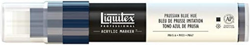 Liquitex Professional Wide Paint Marker, Prussian Blue Hue...