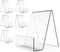 Acrylic Book Stand with Ledge,6PC 4 Inch Clear Acrylic Display Easel Transparent Display Stand Holder Tablet Holder for Displaying Books,Magazine,...