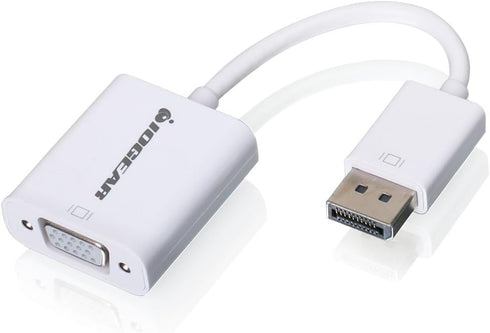 IOGEAR DisplayPort (M) to VGA (F) Adapter - DisplayPort 1.1a for both 1.62 & 2.7 Gbps - Full HD 1080p - GDPVGAW6...