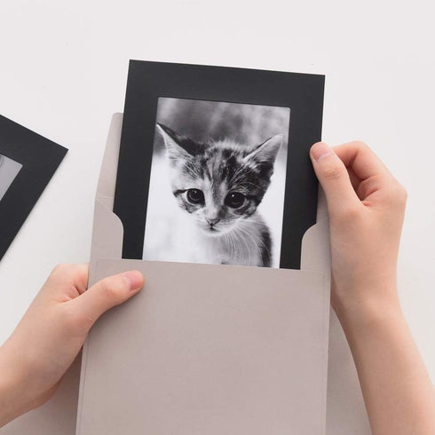 Monolike Standing Paper Photo Frame 4x6 Black 10p 4x6Inch size...