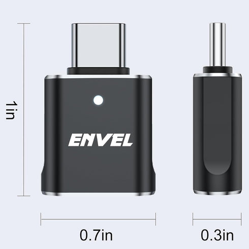 ENVEL USB C to USB Adapter, 4 Pack USB 3.0 to USB C Adapter, USB Type-C Male to USB Female OTG Converter, Compatible with Apple iWatch iPhone 11 1...