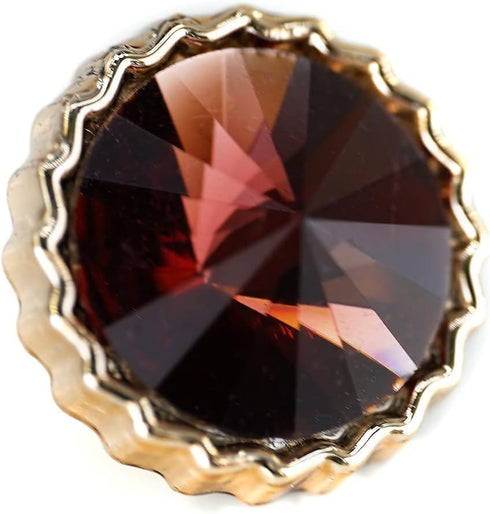 Decorative Red Rhinestone Resin Sewing Shank Buttons 50 pcs - 12.5mm, 1/2"...