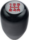 DEWHEL 5 Speed Manual Shift Knob M10x1.25 Screw On Aluminum for Nissan Mazda Mitsubishi (Black)...