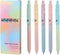 sencoo 5 pack Blue Gel Pens and Refills 0.5mm Fine Point Quick Drying Ink Smooth Writing Retractable Pens Student Pens (style3)...