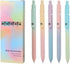 sencoo 5 pack Blue Gel Pens and Refills 0.5mm Fine Point Quick Drying Ink Smooth Writing Retractable Pens Student Pens (style3)...