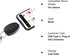 Mini Keychain Portable Charger for iPhone, (2024 Upgraded) Power Emergency Pod, Wireless Keychain Phone Charger Emergency Power Quick Small Extern...