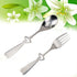 OSALADI Stainless Steel Flatware Set Hollow Heart Spoon Fork Silverware Dinner Utensils Tableware Portable Travel Camping Cutlery Random Style...