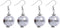 Caiyao Punk 60's 70's Disco Ball Drop Dangle Earring Mirror Ball Bracelet Pendant Necklace for Women Gothic Bar Halloween Party Jewelry Set Birthd...