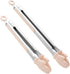 2Pcs Silicone Cooking Utensils with Non-Slip Handles - Salad Tongs, Silicone-Tipped Tongs for Cooking and Serving Food - Perfect Salad Tongs for S...
