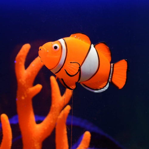 4Pcs Artificial Silicone Tropical Fish, Aquarium Artificial Fishes Glowing Effect Moving Fish Silicone Floating Fishes for Fish Decoration...