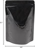 FERENLI 100 Pieces Resealable Mylar Bags Stand Up Foil Pouch for Zip Aluminium Foil Lock Food Storage Packaging Airtight Zipper Pouches (3.3x5.1 i...