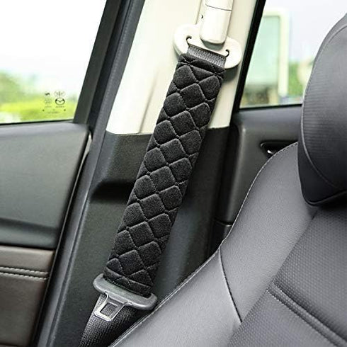 Tatuo 4 Pack Seat Belt Cover Extra Long Seat Belt Pads for Car Soft Comfort Shoulder Strap Covers Harness Pads Helps Protect Your Neck and Shoulde...