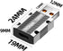 USB C Female to USB 3.1 Male Adapter, Zinc Alloy USB A to Type C Adapter with 10Gbps High-Speed Data Transfer PD 120W Stable Charging for Laptop, ...