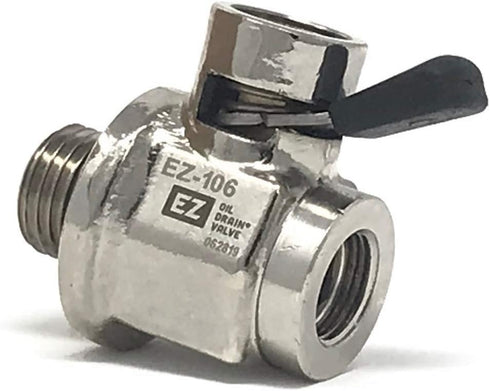 EZ-106(14mm-1.5) EZ Oil Drain Valve with removable Hose End Combo...