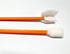 Wellgler's 100pcs 5.11" Foam Swabs, Square Rectangle Cleaning Swab?for Solvent Format Inkjet Printer Roland Optical Equipment?Orange?...