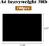 100 Sheets Black Cardstock Thick Paper – A4 Blank Medium Weight 70 lb Cover Card Stock Printer Paper – for Invitations, Scrapbooking, Crafts, DIY ...