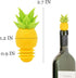 4Pcs Wine Stoppers for Wine Bottles - Pineapple Wine Stopper Wine Bottle Caps Reusable Wine Bottle Stopper Silicone Wine Stopper - Pineapple Bottl...