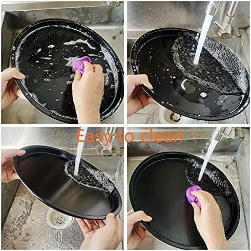 13inch Nonstick Pizza Pan?Carbon Steel Baking Oven Pizza Tray Pie Pans...