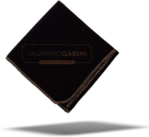 VALENTINO GAREMI Polish Buff Cleaning Cloth – Black Edition Superior Cotton Fabric for Leather Shoes, Furniture, Musical Instrument, Car Seats, Hi...