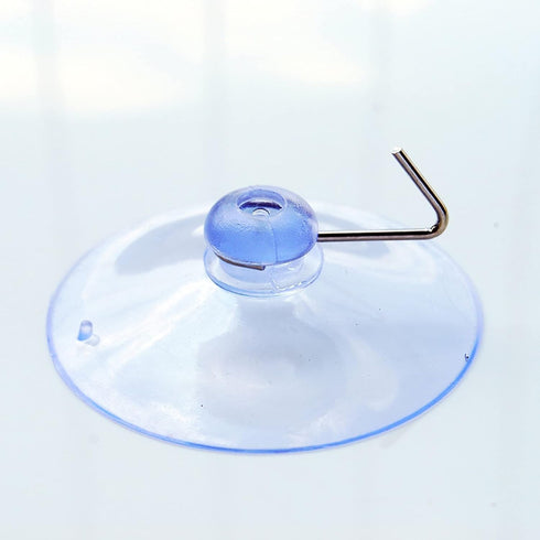 20Pcs Clear Suction Cups with Hooks PVC Plastic Transparent Sucker Hanger Industrial Hooks for Daily Home Decoration and Organization,Storage and ...