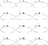 1 Box 12Pcs 9.84 Inch Adjustable Slider Bracelet Chain Slider Chain Bracelets Extender Chains with Rhinestone Brass Slider Bracelets Findings for ...