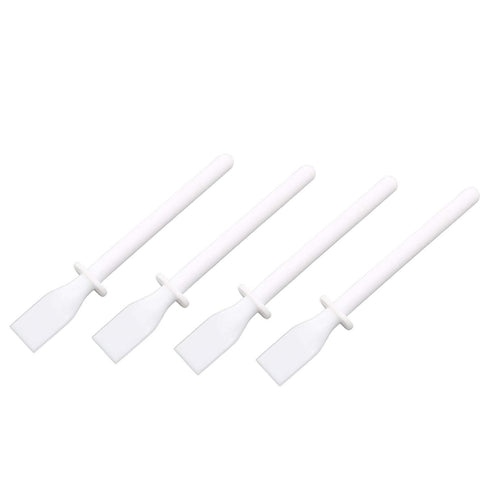 4pcs Glue Spreader 12x1.5cm White Plastic Glue Scraper Glue Smear Sticks Applicators for Leather Glue, White Glue Application...