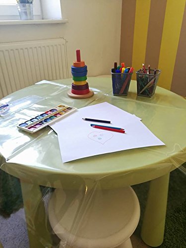 Easy Cleaning Baby Splat Mat Waterproof High Chair Floor Mat Feeding Floor Cover (Clear)...