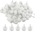100PCS 13MM Nail-on Furniture Glide with Box Small Round Chair Glides Furniture Sliders for Hardwood...