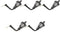 EXCEART 5pcs Dollhouse Miniature Wall Lamp Vintage Miniature LED Wall Light Lamp Doll House Model (Size A)...