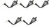 EXCEART 5pcs Dollhouse Miniature Wall Lamp Vintage Miniature LED Wall Light Lamp Doll House Model (Size A)...