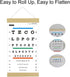Eye Chart, Snellen Eye Chart for Eye Exams 10 Feet with Wood Frame 8x15 Inches, Canvas Low Vision Eye Test Wall Chart with Color Bars for Color Vi...