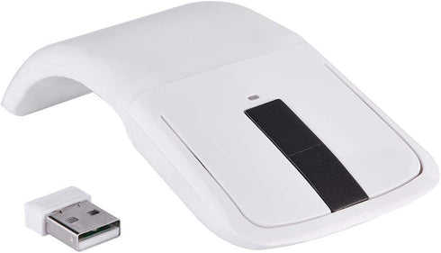 Wireless Mouse Folding Mouse Touch Mouse USB Mouse for Microsoft Mouse, Photoelectricity + Touch Scroll, Arc Mouse Mice with USB Receiver for PC/L...