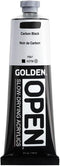 OPEN Slow-Drying Acrylics by GOLDEN, Carbon Black, 5 fl oz. tube, Professional Acrylic Paint, Opaque...